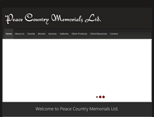 Tablet Screenshot of pcmemorials.com